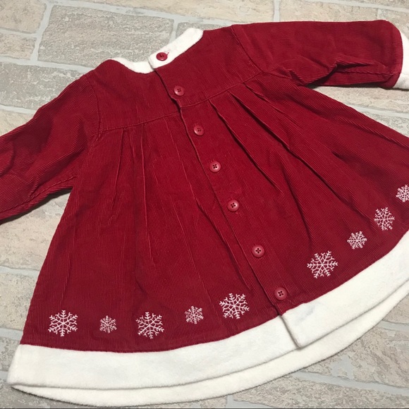 Hanna Andersson red winter dress snowflake size 70 - Picture 4 of 5